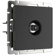 Изображение ТВ-розетка оконечная (черный матовый) W1183008